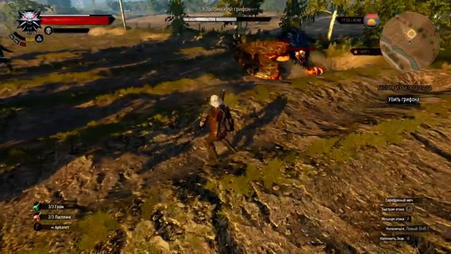 The Witcher 3: Wild Hunt прохождение боссов : 2. Королевский грифон смотреть онлайн