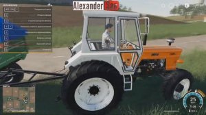 Цветной #Трактор с прицепом Спецтехника в работе Трактор для детей Мультик Игра Farming Simulator 1