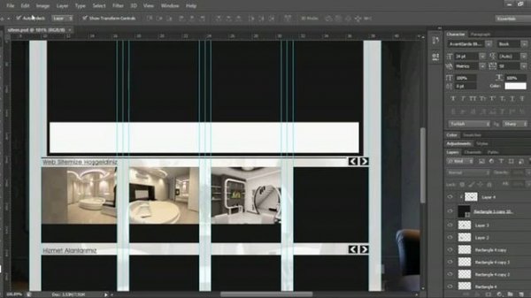Photoshop İle Web Sitesi Nasıl yapılır? | Photoshop Web Tasarımı | Web Design