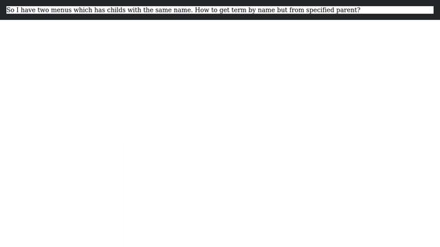 Wordpress: How to get term by name with parent id? смотреть онлайн