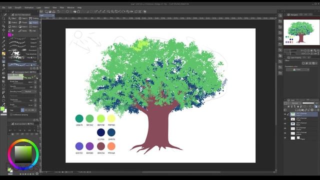 【Tutorial】Tree Drawing ★ Clip Studio Paint смотреть онлайн