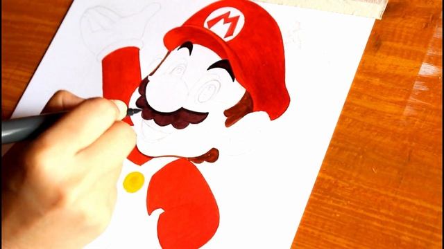 Super Mario Drawing | How to draw Super Mario | Super Mario Drawing step by step| Drawing Mario | смотреть онлайн