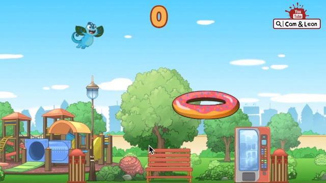 Cam & Leon Donut Hop Game Competition! | Online Game | Game for Kids смотреть онлайн