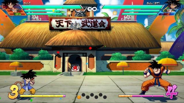 Dragon Ball FighterZ - Showcasing the Base Goku freeze glitch смотреть онлайн