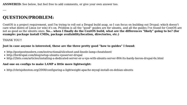 DevOps & SysAdmins: LAMP installs, what's the difference between CentOS/RHEL and Ubuntu/Debian? смотреть онлайн