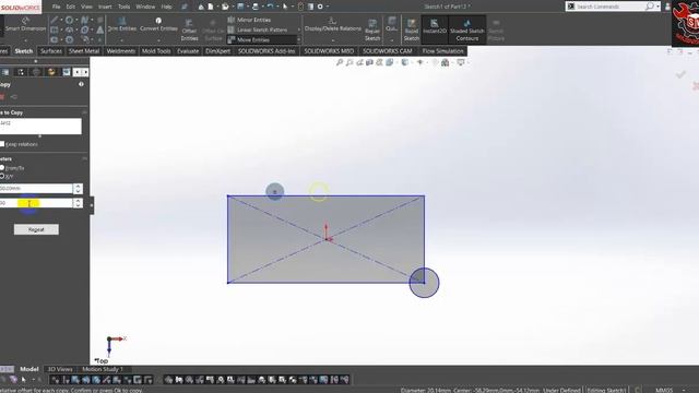 15-2D Sketch - move & Rotate & copy & Scale entities смотреть онлайн