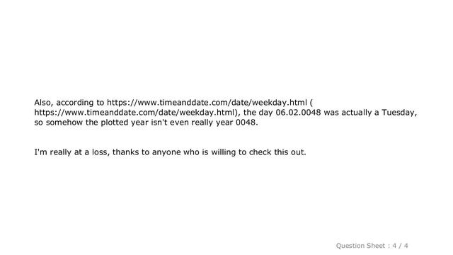 Pandas : Pandas/matplotlib plot with date-axis shows correct day/month but wrong weekday/year смотреть онлайн