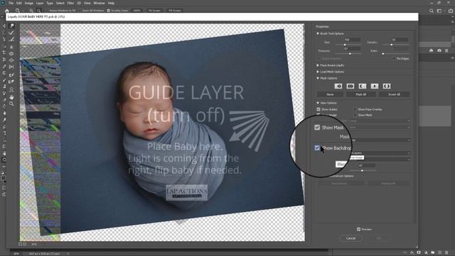 Photoshop Tutorial Using Impressions digital background for Newborns смотреть онлайн