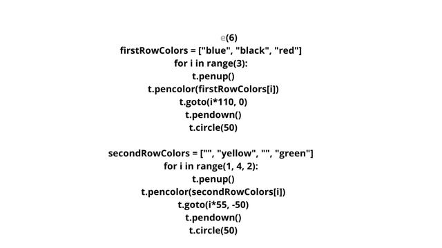 How to Print Olympics logo in Python Using Python Turtle смотреть онлайн