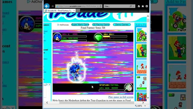 Arcade Hi Final Fantasy Sonic X6 смотреть онлайн