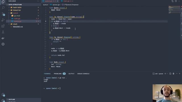 Implementando uma Queue (fila) em GO смотреть онлайн