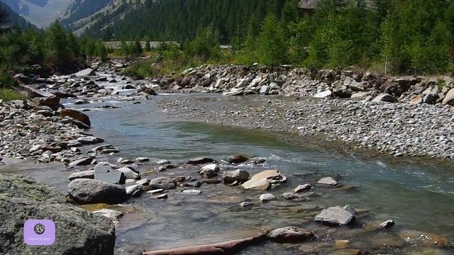 개울가에 흐르는 물소리 - 잠 수면, Flow of water by a stream - sleep well, rest, insomnia, study, stress relief смотреть онлайн