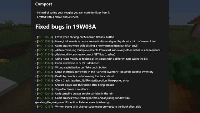 Minecraft - 19wo3a OUT NOW ! Composter + New Campfires - Village and Pillage Update [ Changelog ] смотреть онлайн