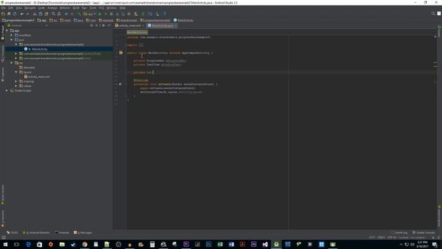 Android Studio : How to Add and Use a Progress Bar смотреть онлайн