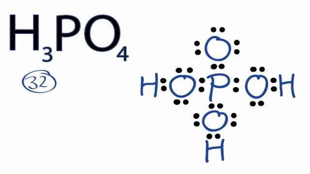 H3PO4 Lewis Structure: How to Draw the Lewis Structure for H3PO4 смотреть онлайн