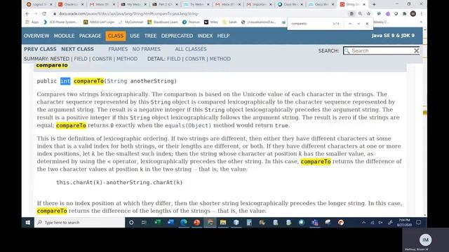 Java I Chapter 3A Class 3 Part 1 Comparing Strings смотреть онлайн