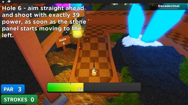 Roblox Super Golf (Mineshaft) - how to get a Hole in One on holes 1, 3, 4, 6, 8 смотреть онлайн