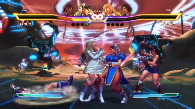 CHUN-LI & JULIA VS LILI & ASUKA (STREET FIGHTER X TEKKEN) смотреть онлайн