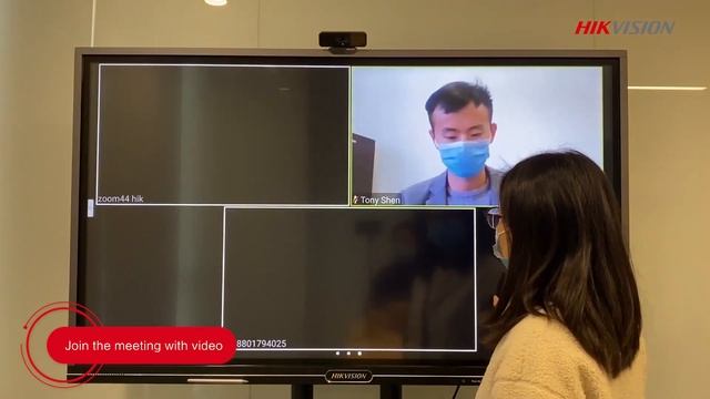 How to Set Up a Teleconference on a Hikvision Interactive Display смотреть онлайн