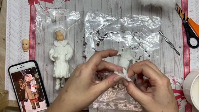 Ватная игрушка на ёлку|Повтор Советской открытки смотреть онлайн