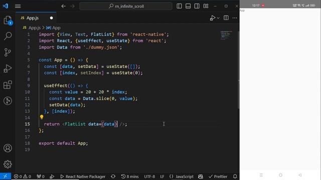 Infinite Scroll in React Native using FlatList | React Native Tutorial смотреть онлайн