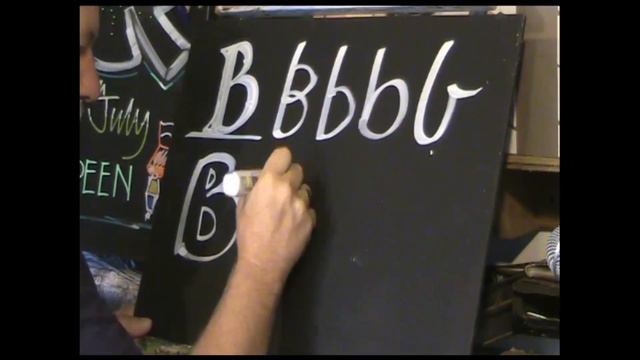 Chalkboard Art ALPHABET A to F смотреть онлайн