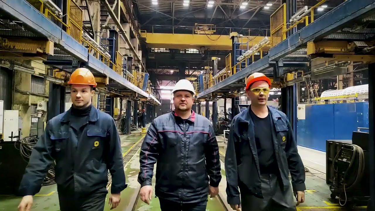 Участок сборки кузовов двухэтажных и серийных вагонов РКЦ №2 смотреть онлайн