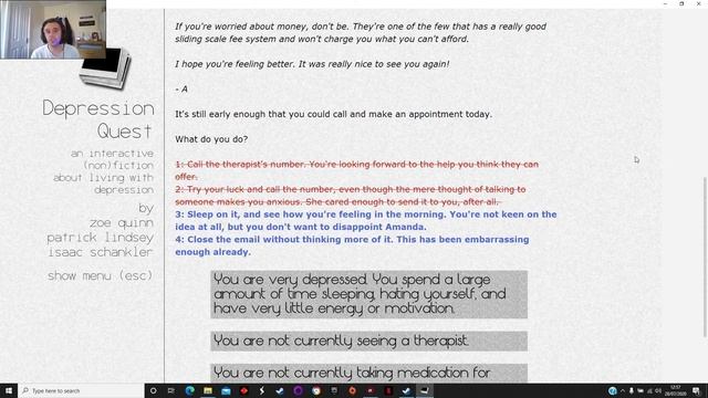 Depression Quest: Part 5 смотреть онлайн