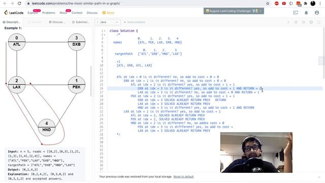 LeetCode 1548. The Most Similar Path in a Graph смотреть онлайн