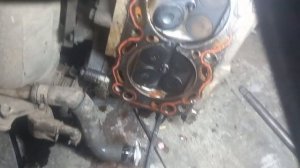 не работают два цилиндра, прогорела прокладка гбц двигатель ка24де Nissan presage