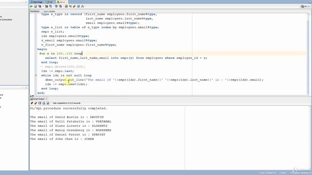 PL/SQL tutorial: PL/SQL Collection Associative Array in Oracle Database Part-2 смотреть онлайн