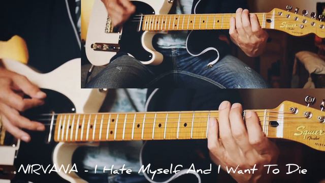 NIRVANA - "I Hate Myself And I Want To Die" for guitar (Kurt Cobain) Cover смотреть онлайн