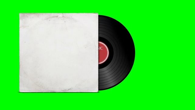 Green Screen - Vinyl Record & Cover - Animation Full HD смотреть онлайн