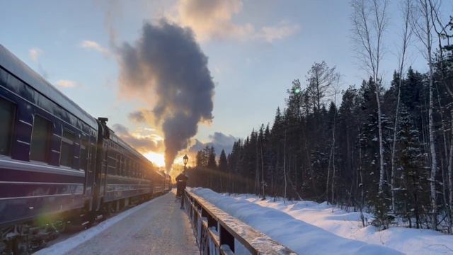 В носках. Рускеальский Экспресс на станции Рускеала. Март 2023 смотреть онлайн