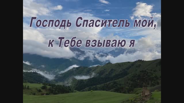 ГОСПОДЬ СПАСИТЕЛЬ МОЙ, К ТЕБЕ ВЗЫВАЮ Я