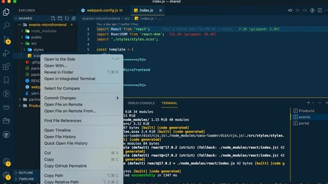Microfrontends With Module Federation Shared Modules: Add React to Events MFE смотреть онлайн