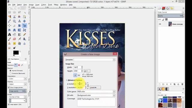How to create a KDP ebook cover with GIMP for FREE. Part 1 смотреть онлайн
