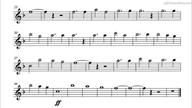 It’s A Small World ♩=80 (Slower) Flute & Piano midi with metronome смотреть онлайн