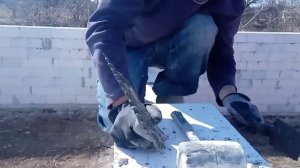 Перемычка в гараж из газобетона!