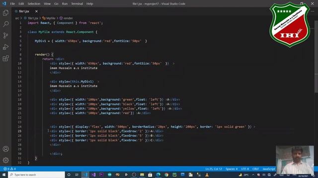 ReactJS Tutorial in hindi | 4 | Style Tutorial, Div alignment & background image CSS | React | iHi смотреть онлайн