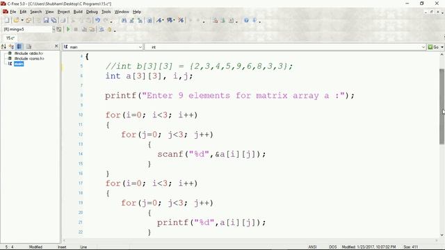 Two and three dimensional array in c (15) смотреть онлайн