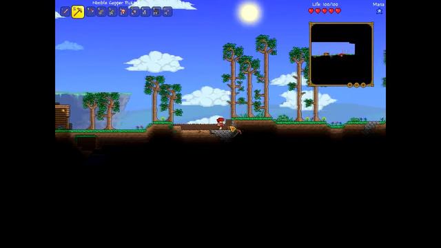 Terraria №1 Строительство дома. смотреть онлайн
