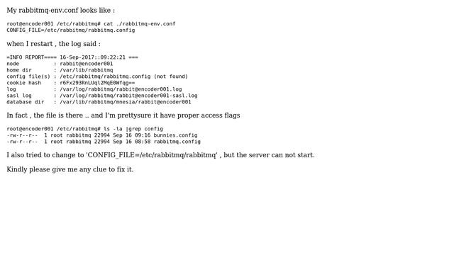 RabbitMQ : configuration file not found (2 Solutions!!) смотреть онлайн