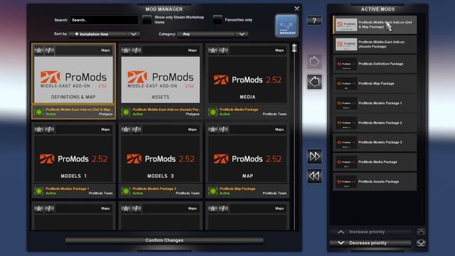 ProMods Addon Middle-East Installation V2.52 смотреть онлайн