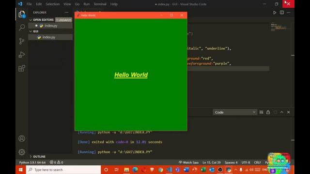 Label Widget and Its Attributes In Tkinter Python In Hindi | Python Tkinter Label Widget In Hindi смотреть онлайн