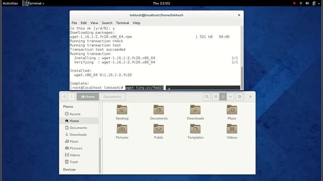 Downloading files From Git Using " wget " via Terminal ( Fedora ) смотреть онлайн
