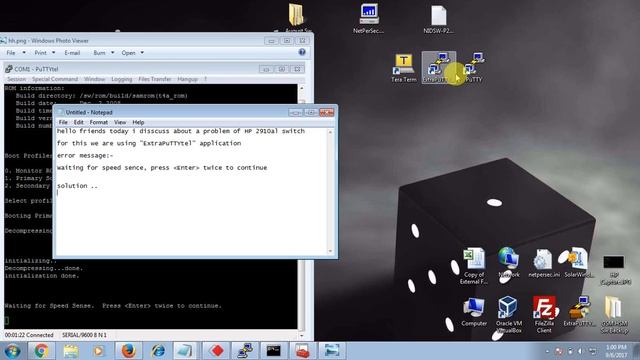 HP 2910al switch, error :- Waiting for speed sence, press Enter twice to continue смотреть онлайн