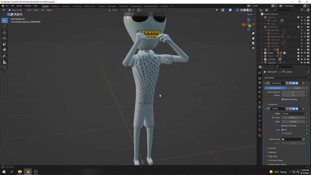 I Made DIOR Clothes in Blender! смотреть онлайн