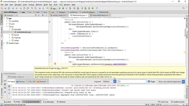 Android Studio error: Expected resource of type raw смотреть онлайн
