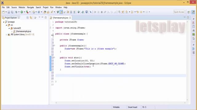 Video #30 - Java Swing Tutorial - How To Move JFrame Component To A New Location смотреть онлайн